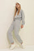 SD Moda Women's Gray Blouse & Trousers Set 416VGN2203