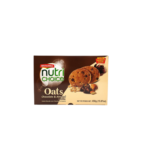 Britannia Nutri Choice Oats Chocolate & Almond  Cookies
