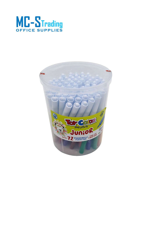 Toy Color Jar 72 Super Washable Junior Fiber Pens 0032