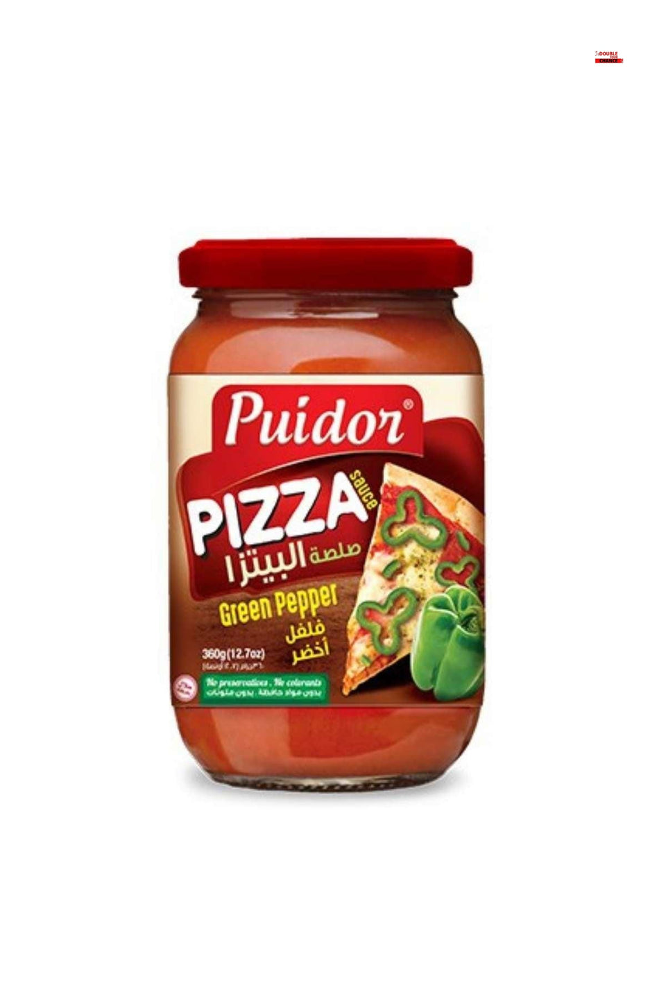 Puidor Green Pepper Pizza Sauce 360g | Puidor In Lebanon