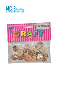 Craft Material Designed Wooden Buttons 17MM021 1234568150
