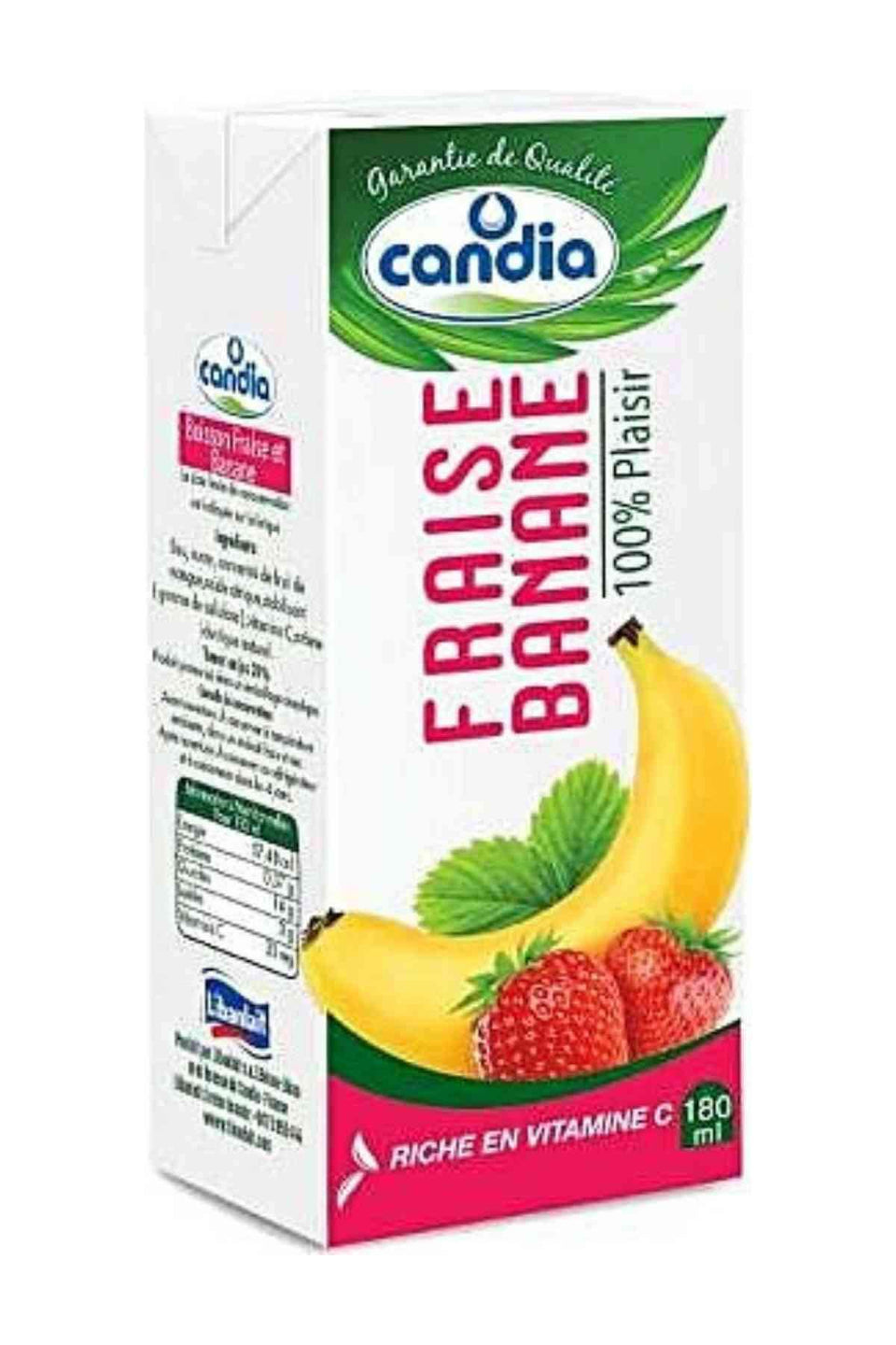 Candia Fraise Banane 100% Plaisir 180ml | Candia In Lebanon