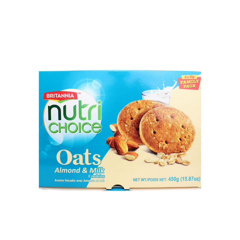 Britannia Nutri Choice Oats Almond & Milk Cookies