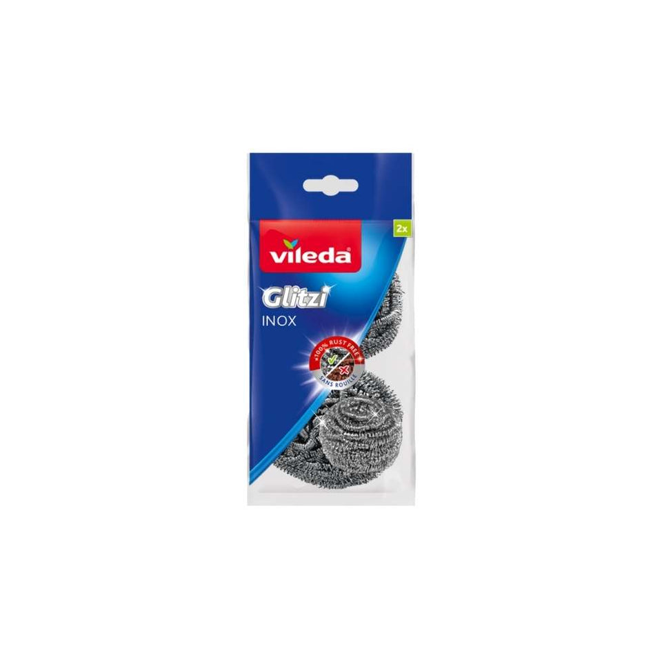 vileda glitzi scurer inox x2