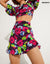 Bershka Women's Multicolor Short Floral Skirt 5686\692\800(fl102)
