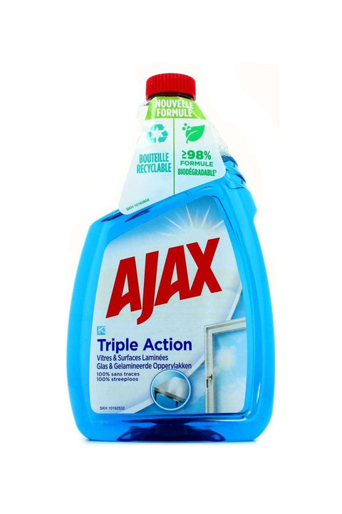 Ajax Triple Action Glass Cleaner (Recyclable) 750ml