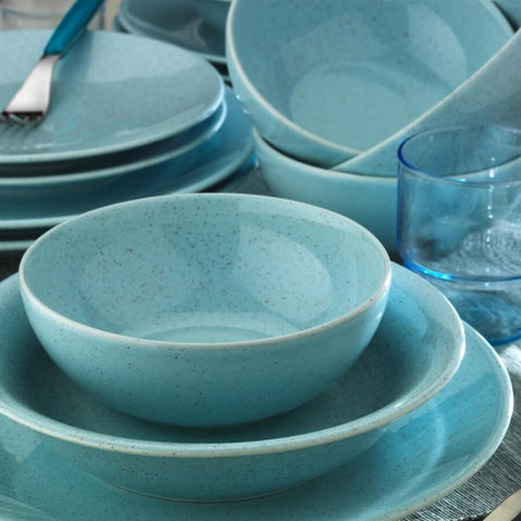 SD Home Turquoise Dinner Set (24 Pieces)  710KTP2719
