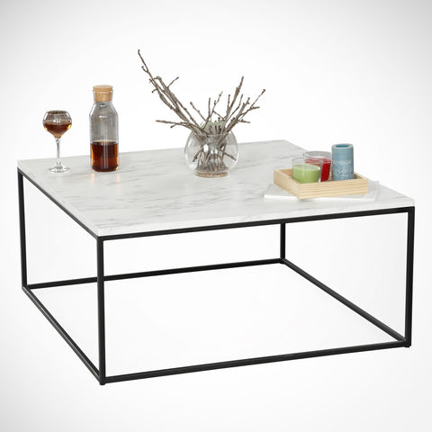 SD Home White & Black Coffee Table 801CMY2853