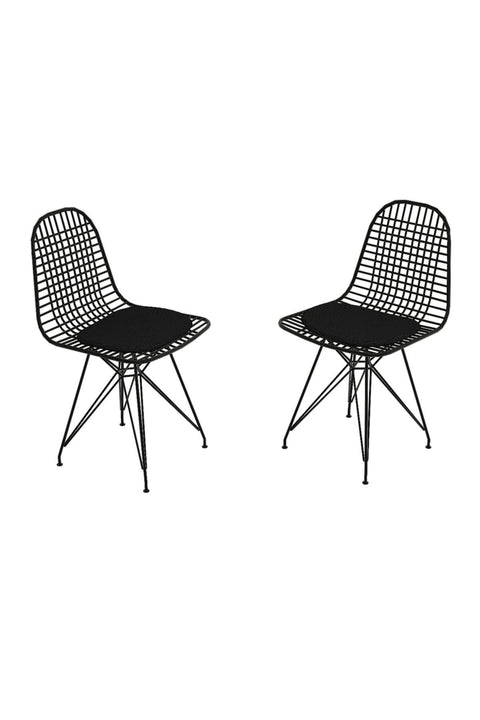 SD Home Black Chair Set (2 قطعة) 835puq5101
