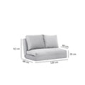 SD Home Gray 2-Seat Sofa-Bed 859FTN1270