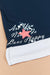 Fulla Moda Girl's Navy Blue Friends Printed Crew Neck Tshirt 155599