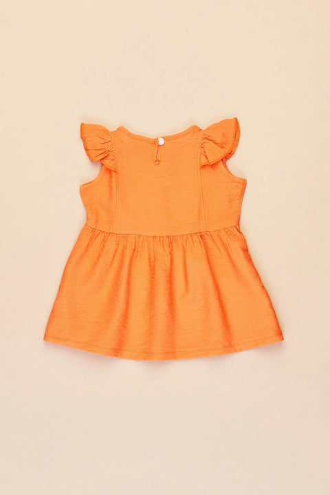 Fulla Moda Girl's Teddy Bear Detailed Kids Dress 164193 (FL12)