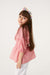 Fulla Moda Girl's Rose Striped Waist-Lined Children's Shirt 165109(SHR)