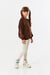SD Moda Girl's Brown Basic Crew Neck Sweatshirt 167583 (FL12)