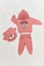 SD Moda Girl's Rose Teddy Bear Printed Bag Set 176526 (FL120)