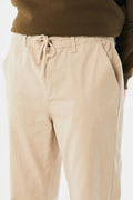 SD Moda  Men's Beige Tie Waist Jogger Pants 177058
