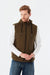 SD Moda Men's Khaki Hooded Inflatable Vest 169340