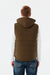 SD Moda Men's Khaki Hooded Inflatable Vest 169340