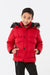 SD Moda Boy's Red Hooded Furry Down Jacket 176393