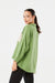 SD Moda Women's Green Lace Detail Short Front Long Back Shirt 178011
