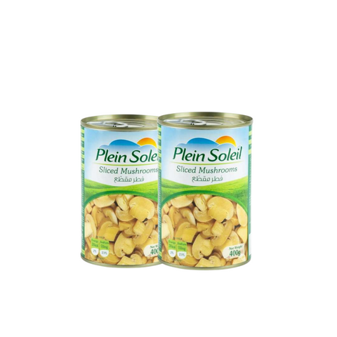 Plein Soleil شرائح الفطر المعلب 400g*2