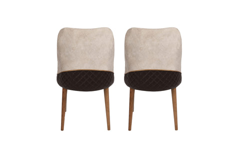 SD Home Cream Walnut Chair Set (2 قطعة) 974NMB1205
