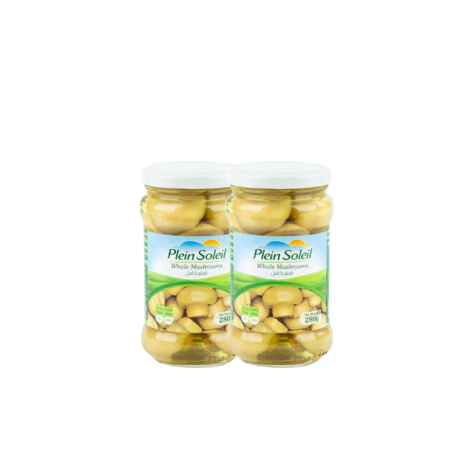 Plein Soleil Whole Mushrooms Glass Jar 280g *2 | Plein Soleil In Lebanon