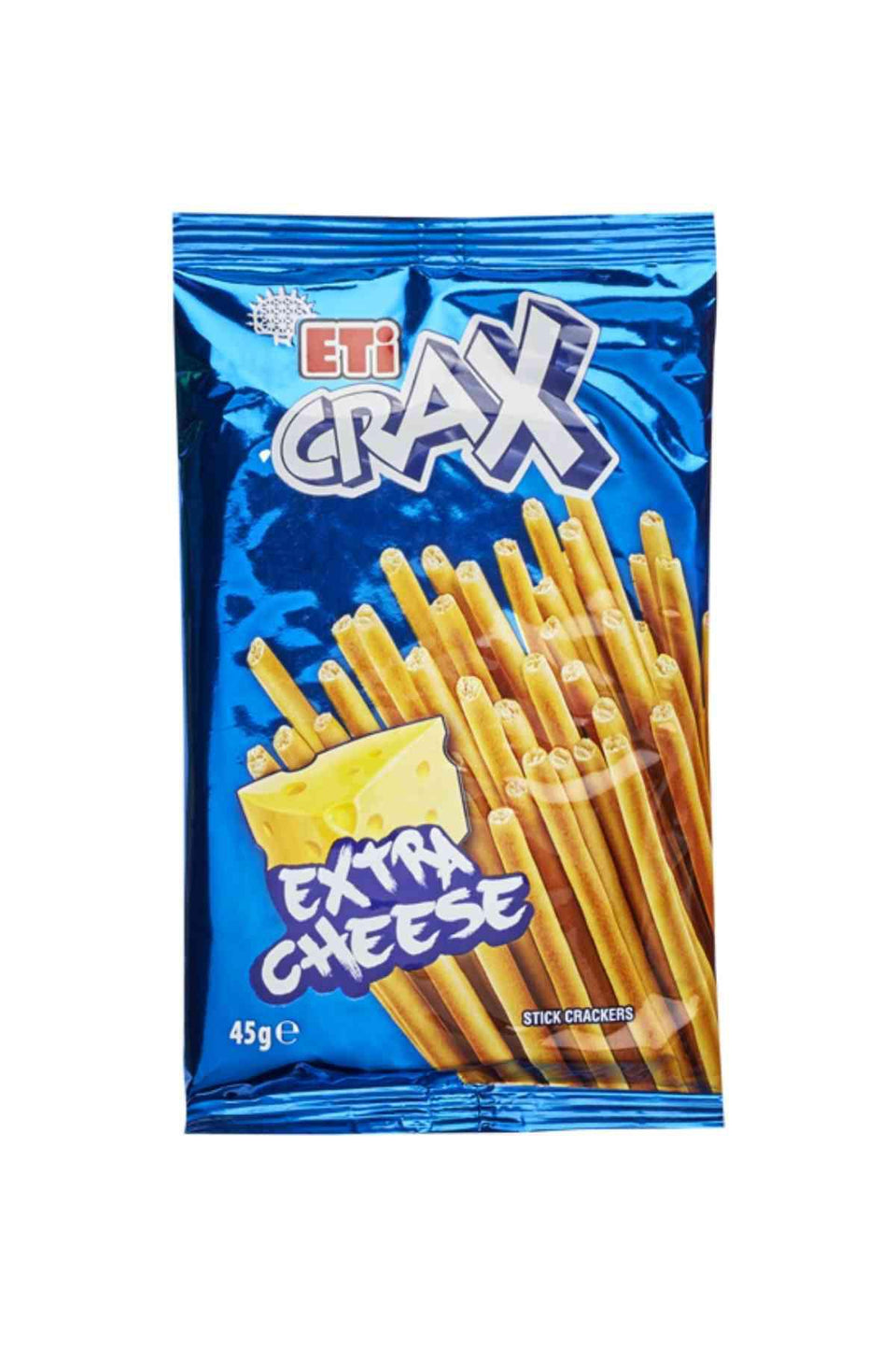 Eti Crax Sticks Extra Cheese Crackers Breadsticks Snacks 45g | Eti In Lebanon