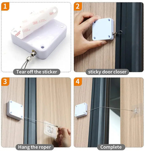 SD Home Automatic induction door closer without punching (china1) SADC11