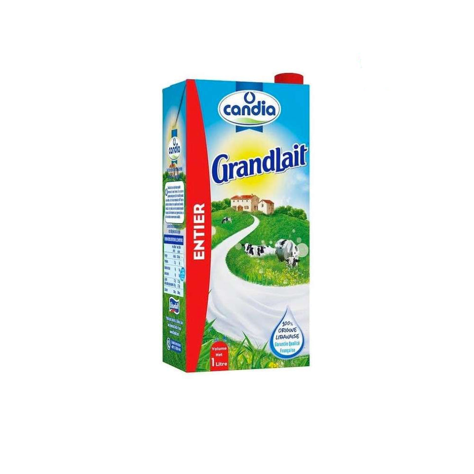Candia Milk Grandlait Full Fat Entier 1L