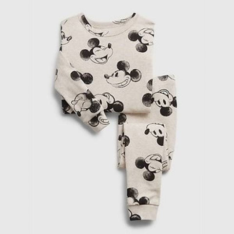 Gap Unisex Disney Mickey Mouse Gray Pajamas(shr)