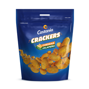 Castania Crackers Cheddar Jalapeno 60g
