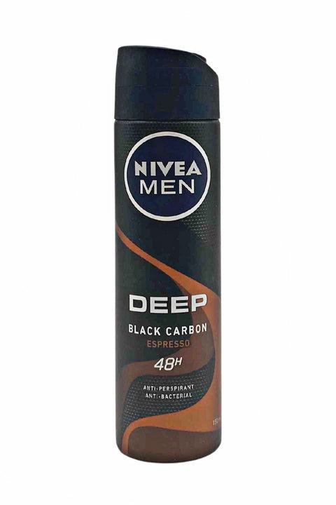 Nivea Spray Men Deep Black Carbon Espresso 150ml |Nivea In Lebanon