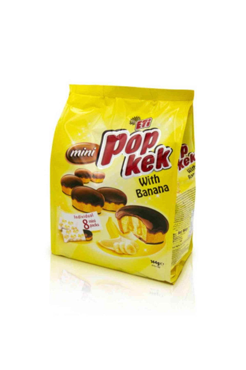 Eti Pop Kek With Banana Individual 8 Mini Packs 144g | Eti In Lebanon
