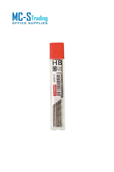 Stabilo Hi-Polymer Leads 0.5mm 12Pcs SB3205HB