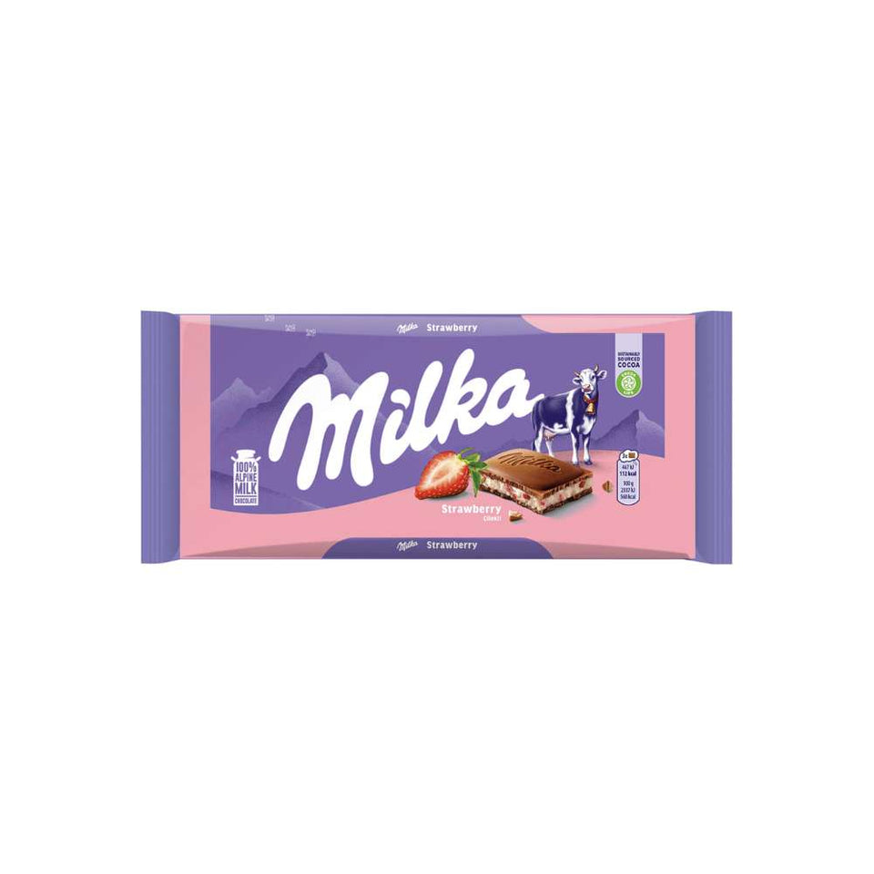 Milka Strawberry Bar 100g