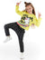 Mushi Girl's Yellow Boom Boom T-shirt & Pants Set MS-21S1-048 (shr)