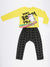 Mushi Girl's Yellow Boom Boom T-shirt & Pants Set MS-21S1-048 (shr)