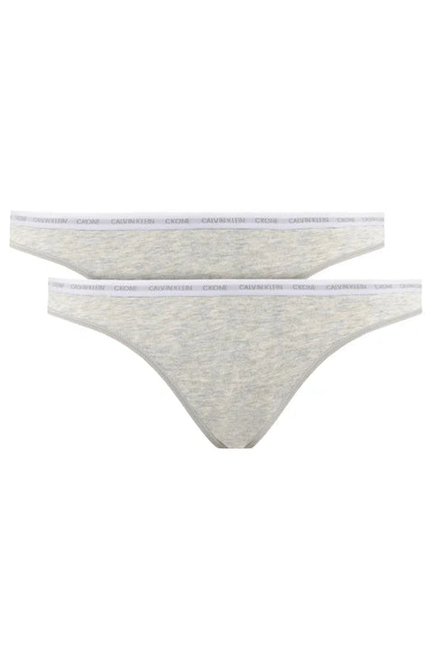 Calvin Klein Women's Gray Underwear 2 Pack QD3789E 8HT(shr) (lr91)