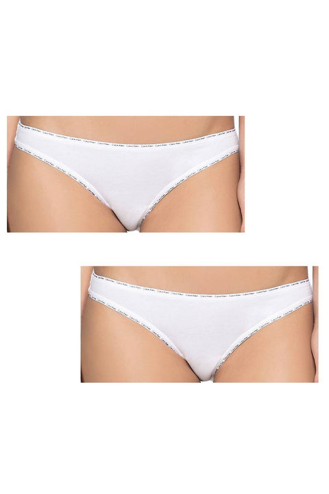 Calvin Klein  Women's 2 Pack White  Panties F1039E 100(yz55)shr