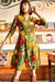 Olalook Women's Green Floral Cruise Knit Dress ELB-19000962
