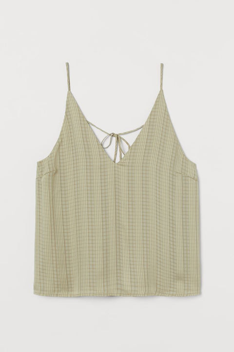 H&M Women's V-neck Camisole Top(shr)(FL125) (SHR)