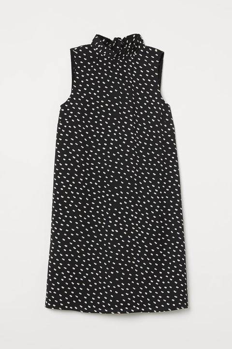H&M Women's Black Spot Satin Dress 0879242010