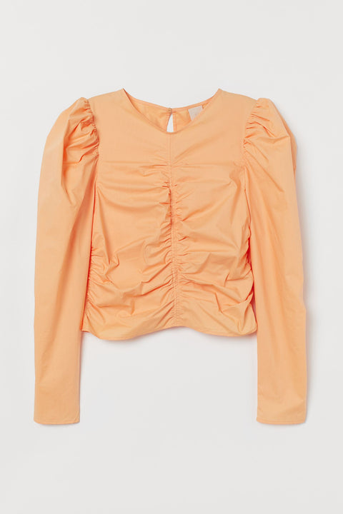 H&M Women's Puff-sleeved Blouse