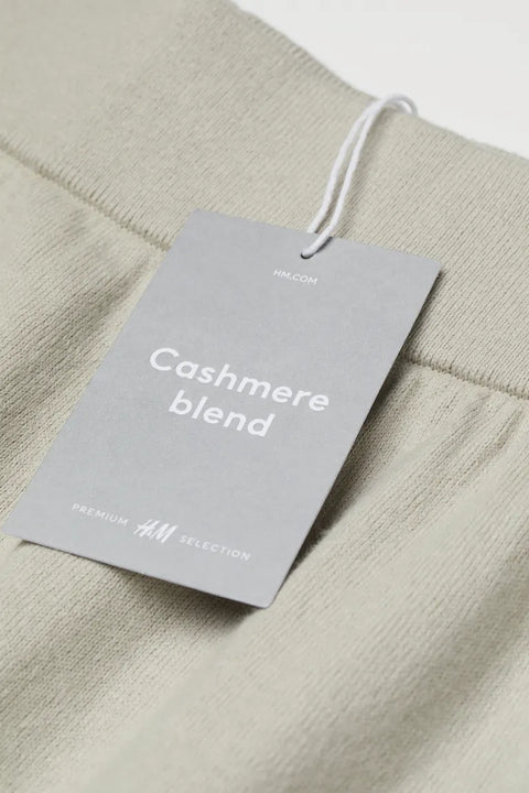 H&M Women's Beige Knit Cashmere-blend Shorts 0994767001(shr)