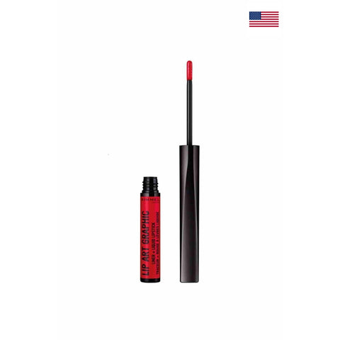 Rimmel Lip Art Graphic Liner & Liquid Lipstick 610 Hot Spot