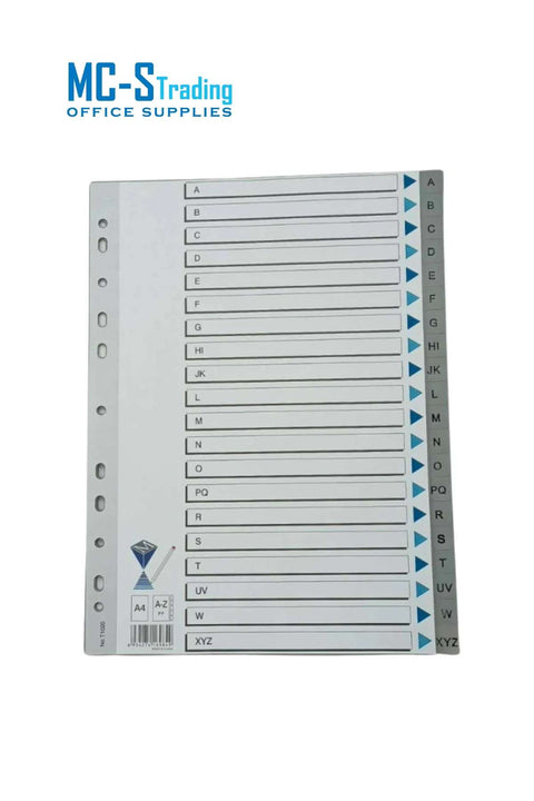 KN Dividers Natural PP A-Z T1020