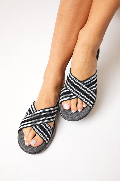 Tonny Black Women's Black Gray Slippers Tbemt-1_313 shoes26