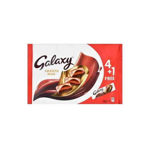 Galaxy Smooth Milk Chocolate 36gx5 (4+1Free)